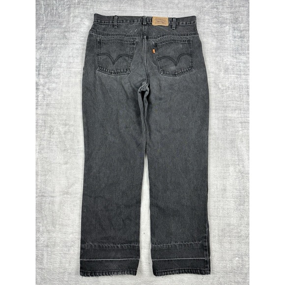 Levi's Other - Levis Jeans Mens 36x30 Black Denim Orange Tab Dark Wash Vtg 634 Relaxed Straight